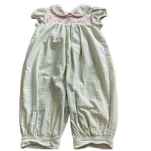 Beaux Et Belles Floral Embroidered Jumper - Size 4T